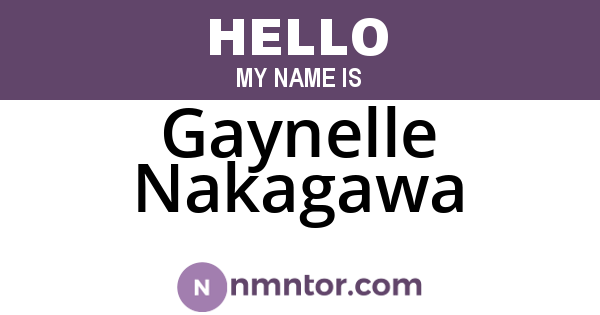 Gaynelle Nakagawa