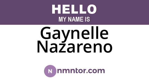Gaynelle Nazareno