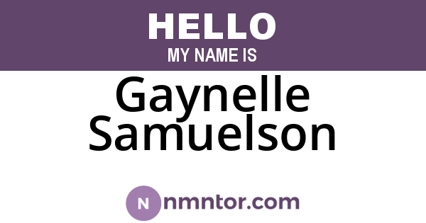 Gaynelle Samuelson