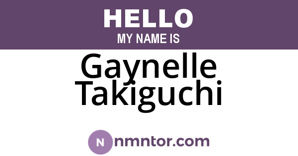 Gaynelle Takiguchi