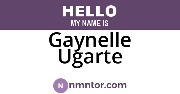 Gaynelle Ugarte