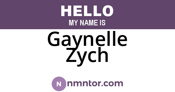 Gaynelle Zych