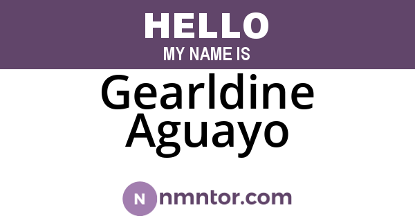 Gearldine Aguayo