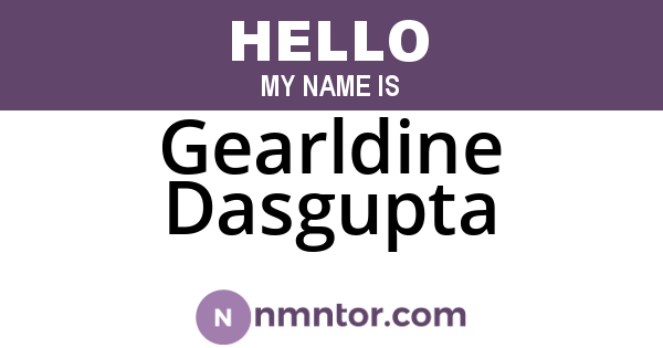 Gearldine Dasgupta