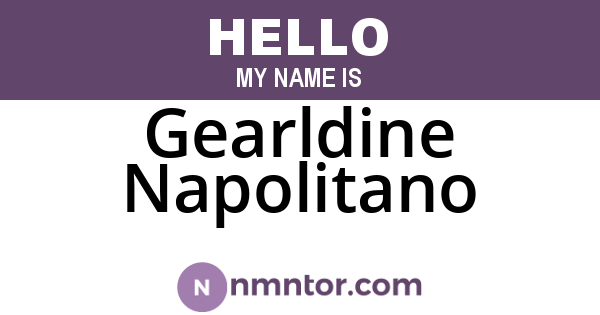 Gearldine Napolitano