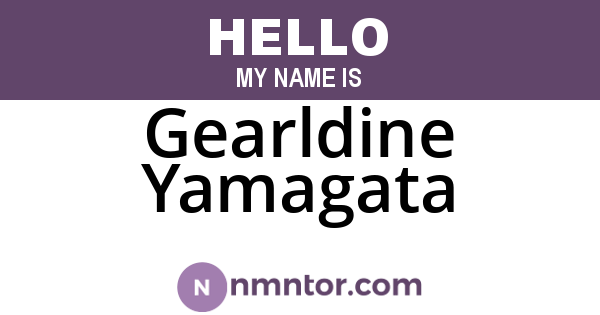 Gearldine Yamagata