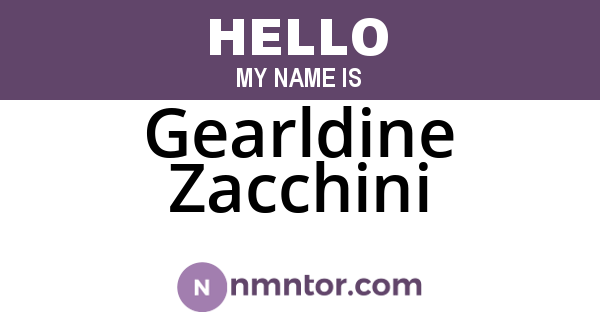 Gearldine Zacchini
