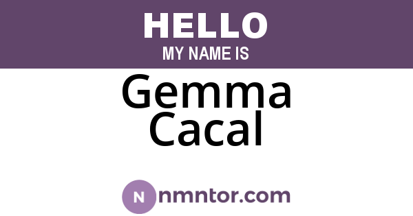Gemma Cacal