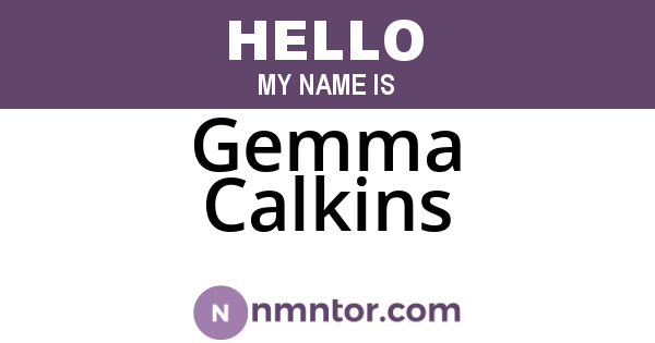 Gemma Calkins