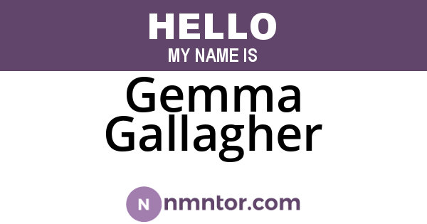 Gemma Gallagher