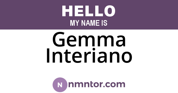 Gemma Interiano