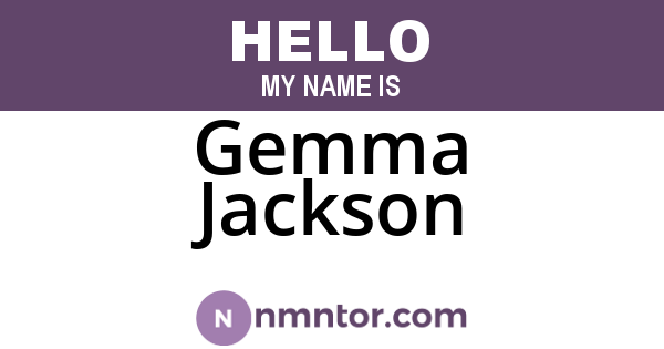 Gemma Jackson