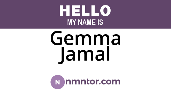 Gemma Jamal
