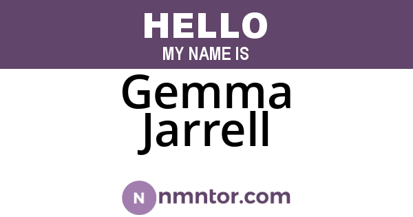 Gemma Jarrell