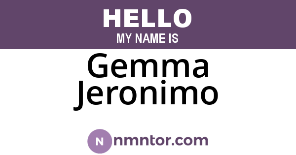 Gemma Jeronimo