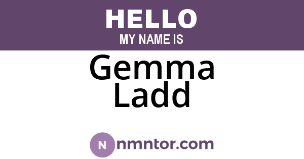 Gemma Ladd