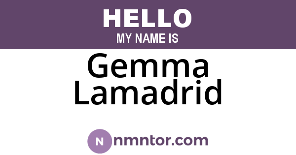 Gemma Lamadrid