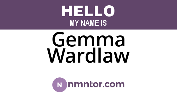 Gemma Wardlaw