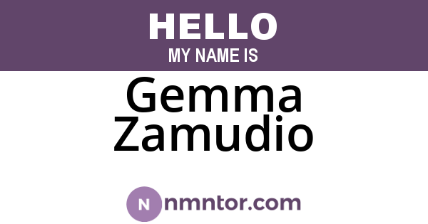 Gemma Zamudio