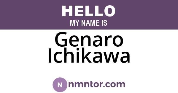 Genaro Ichikawa