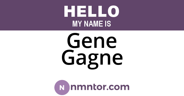 Gene Gagne