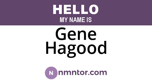 Gene Hagood