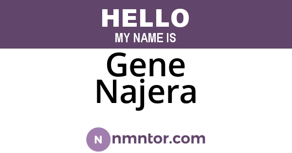 Gene Najera