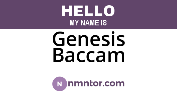 Genesis Baccam