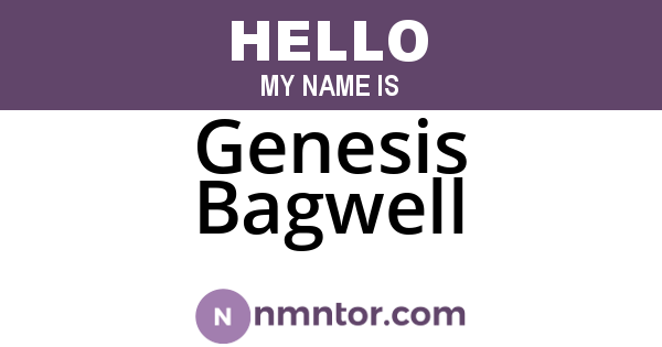 Genesis Bagwell