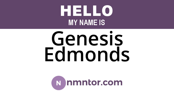 Genesis Edmonds