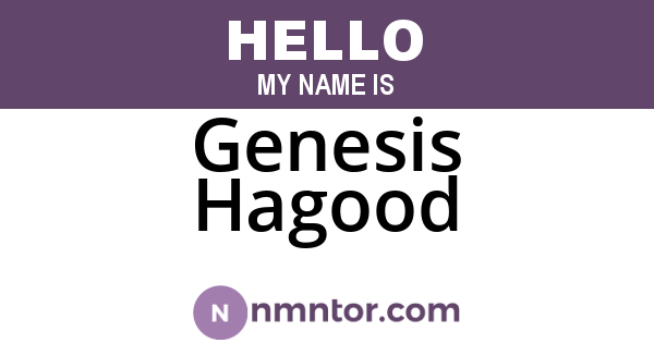 Genesis Hagood
