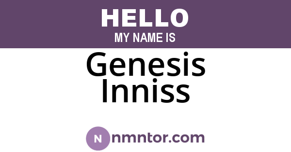 Genesis Inniss