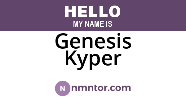 Genesis Kyper