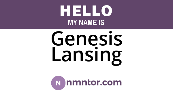 Genesis Lansing