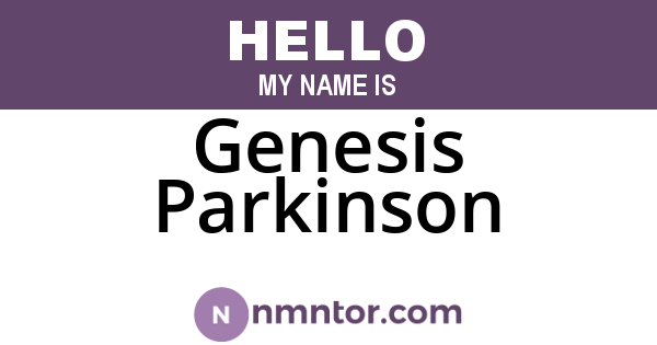 Genesis Parkinson