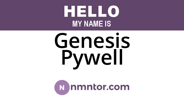 Genesis Pywell