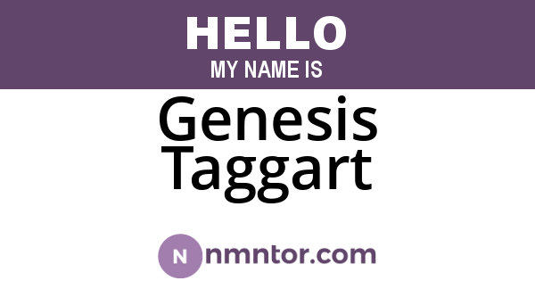 Genesis Taggart