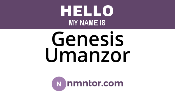 Genesis Umanzor