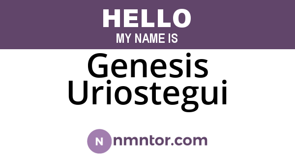 Genesis Uriostegui