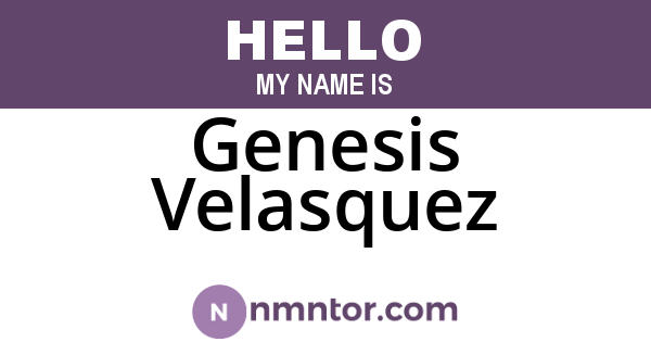 Genesis Velasquez