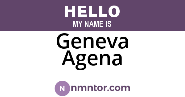 Geneva Agena