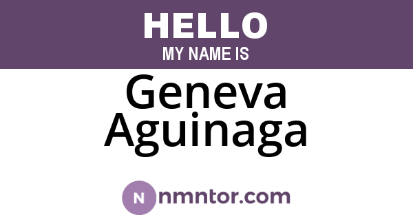 Geneva Aguinaga