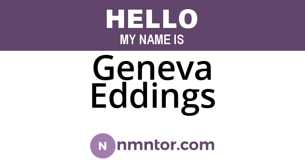 Geneva Eddings