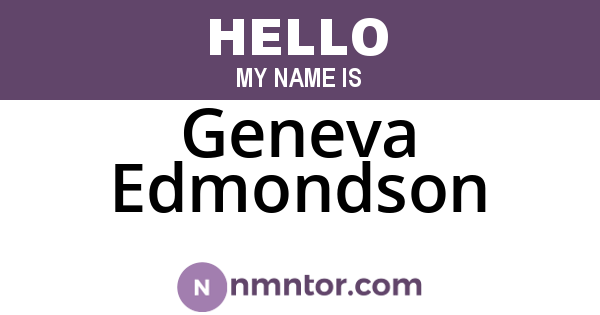 Geneva Edmondson