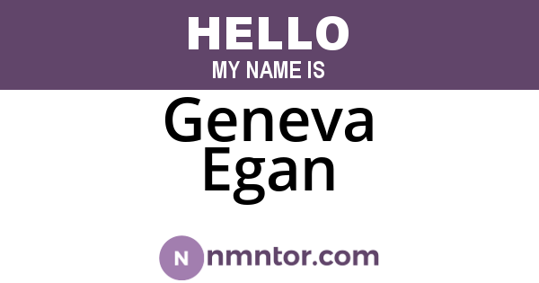 Geneva Egan