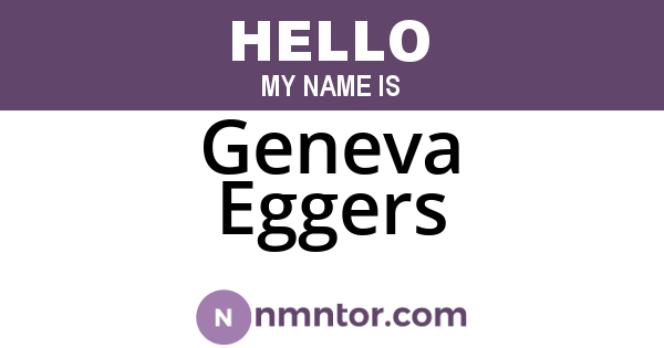 Geneva Eggers