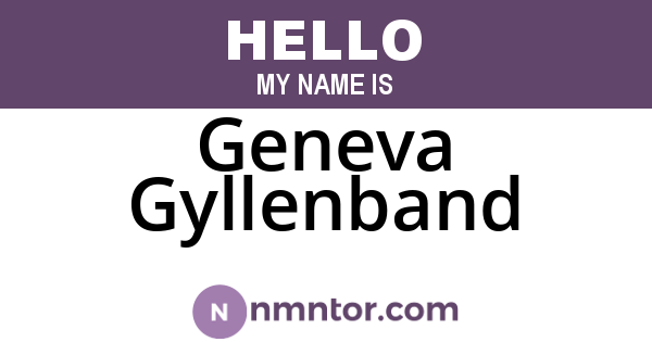 Geneva Gyllenband