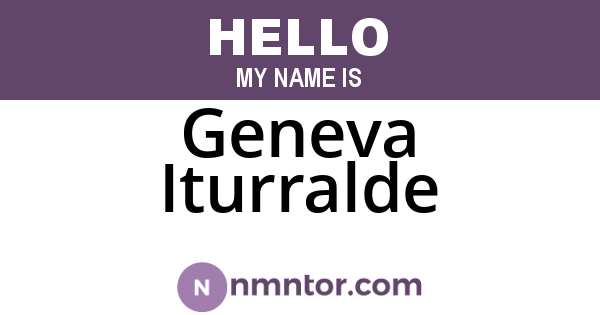 Geneva Iturralde