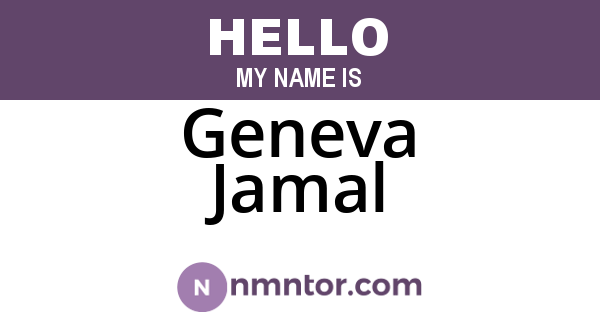 Geneva Jamal