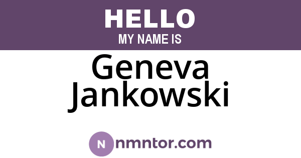 Geneva Jankowski